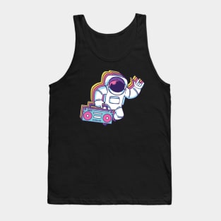 Astronaut Boombox | Radio Space Music Tank Top